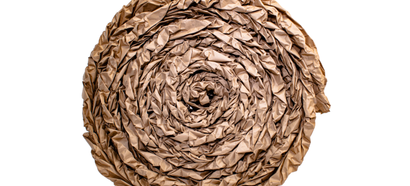 Paper cushioning coil