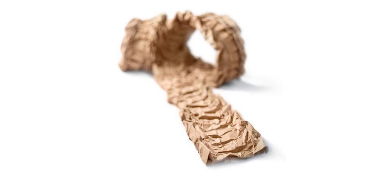 Paper cushioning material